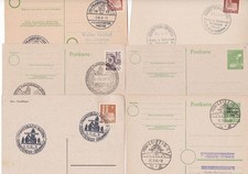 Besatzungszonen Postkarten Sonderstempel  Bremen Leipzig Stuttgart Würzburg Lot