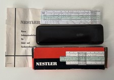 Vintage Mini - Rechenschieber – NESTLER Nr. 0121 mit OVP 1960er Jahre
