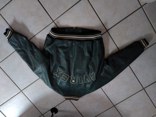 Avirex lederjacke grün - lederjacke, xl