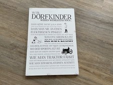 Interluxe Home Accessoires Bild Wir Dorfkinder/ Wandbild Holz