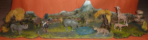 Serengeti diorama wasserstelle - serengeti,