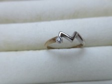 Bicolor Damen Ring 8kt, 333 Gold, evtl. Diamant, Gr. 18