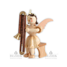 Blank Engel Kurzrock Kontrafagott sitzend Natur EK 055 Erzgebirge Grünhainichen