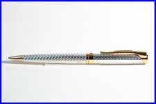 L'Etalon WATERMAN Dreh-BLEISTIFT in Sterling Silber & Gold Basketweave Design