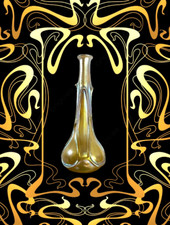 Joh. Loetz Witwe Phänomen Candia PG 1/844 Antike Jugendstil Vase signiert 30CM