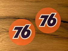 2x 76 Aufkleber STP Vintage