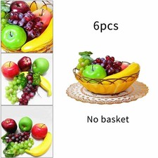 6 Stück Kunstobst Deko