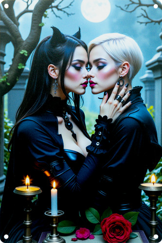 Alu blechschild gothic romance - gothic,