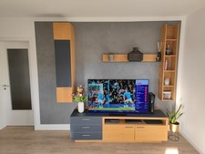 Wohnwand "Kitzalm Montana" Schröder Möbel Eiche Massiv