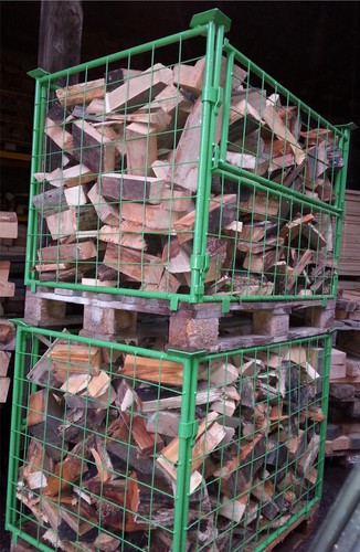 Brennholz gitterbox holzmix - brennholz,