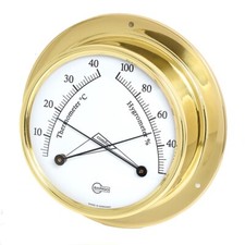 Barigo Thermometer Hygrometer 983ms Messing Tempo  110mm x 32mm