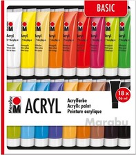 Marabu Acrylfarben Set 18 x 36