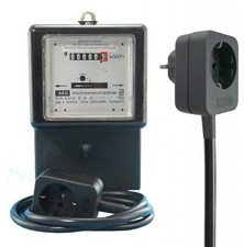 mechanischer Stromzähler mit Zwischenstecker 1,5m Kabel, 10/40 Ampere