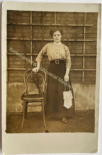Orig foto dame frau um - foto, ak