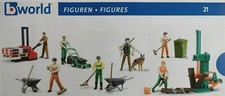 Bruder Bworld Figuren Bauarbeiter Polizei Forst Logistik Abfall Männer Frauen