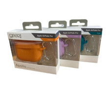 GEAR4 AIRPODS PRO 1 & 2 HÜLLE MIT CLIP FÜR APPLE AIRPODS PRO SILIKON FLIEDER TÜRKIS