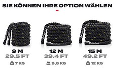 Sportseil Trainingsseil Schlachtseil Battle Rope Schlagseil Gym Rope 9m 12m 15m