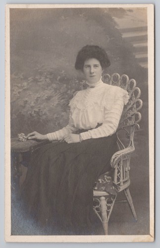 Rppc portrait junge frau - rppc,