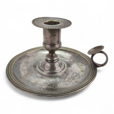 Christofle Kerzenhalter – Empire Stil – versilbert – Frankreich um 1900