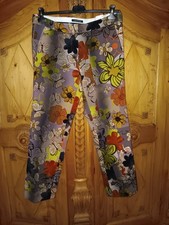 Wunderschöne LUISA CERANO Hose mit ausgefallenem Blumenmuster Gr. 42 NEU 