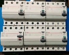 AEG GE FI RCD Schalter Fehlerstrom Schutzschalter 4polig 40A 0,03AEG Fehlerstrom