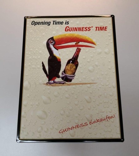 Guinness blechschild opening - blechschild,,