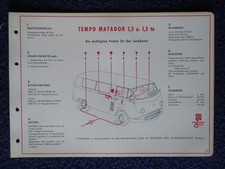 TEMPO MATADOR   Schmierplan
