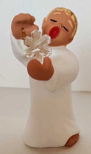 Weihnachtsengel rot ceramic - rot, ceramic-