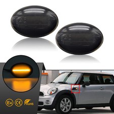 2x Led Seitenblinker Blinker für BMW MINI R55 | R56 | R57 | R58 | R59 | SCHWARZ