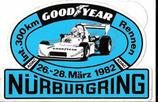 300km Rennen Nürburgring 1982, toller alter  sticker