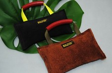 Beißkissen Leder 1 Griff  20 x 10cm Dummy Bringsel Beißbrett Hundesport IGP