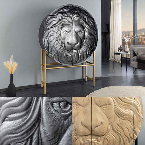 Massivholz highboard lion - massivholz,