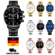 Geneva Herren Uhr Edelstahl