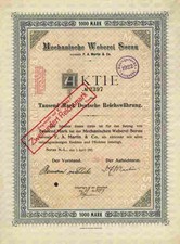 Mechanische Weberei Sorau F. A. Martin 1921 Braunkohlengrube Martin Kunzendorf