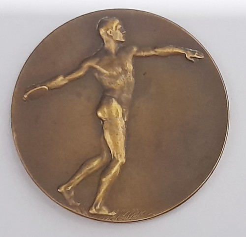 Bronze medaille diskuswerfer - bronze,