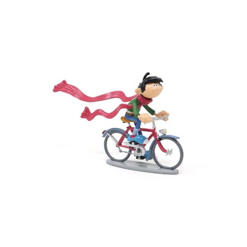 Gaston lagaffe fahrrad figur - gaston,