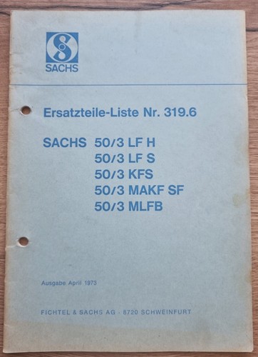Ersatzteilliste sachs lf - ersatzteilliste, 50/3