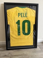Pelé Trikot Signiert Beckett Autogramm Zertifiziert COA Brasilien Weltmeister