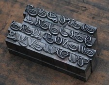 Alphabet Bleilettern Vintage