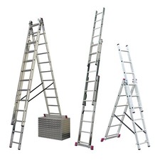 Krause Corda Aluleiter Alu Multifunktionsleiter Vielzweckleiter Mehrzweckleiter