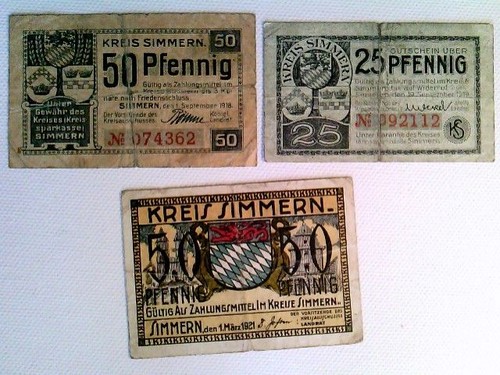 Notgeld kreis simmern - kreis, 1x
