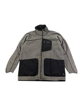 Patagonia Shelled Synchilla Jacke XL Grau Schwarz Made in USA Vintage Fleece
