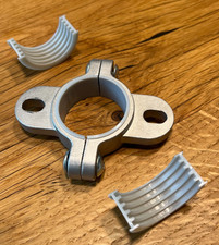 Ikea Stolmen Doppelbeschläge silbergrau mit Dünner & Dicker Pufferbefestigung