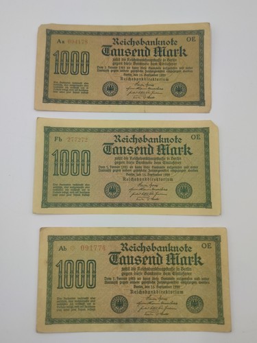 Geldscheine banknoten - 15,