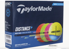 TaylorMade Golfball Distance+ bunt 1 DZ (12 Stk.) Multi Farben