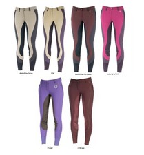 Funktionelles, atmungsaktive Reithose mit dehnbarem Leder-Vollbesatz Größe 36-44