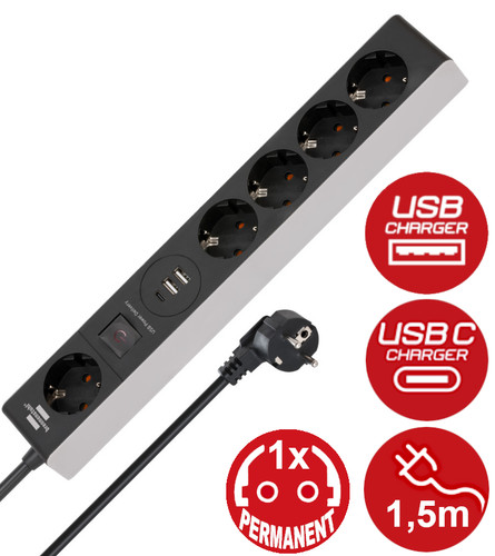 Steckdosenleiste usb mit - usb,