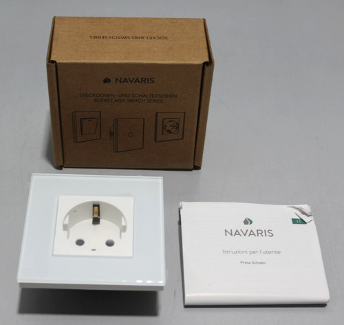 Navaris wandsteckdose glas - navaris,