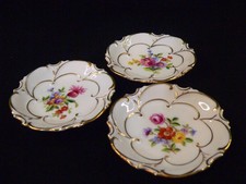 Ilmenau Graf von Henneberg  3 Konfektteller / Untersetzer Handbemalt Ø 8 cm
