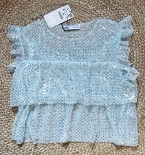 Zara Top Pailletten M